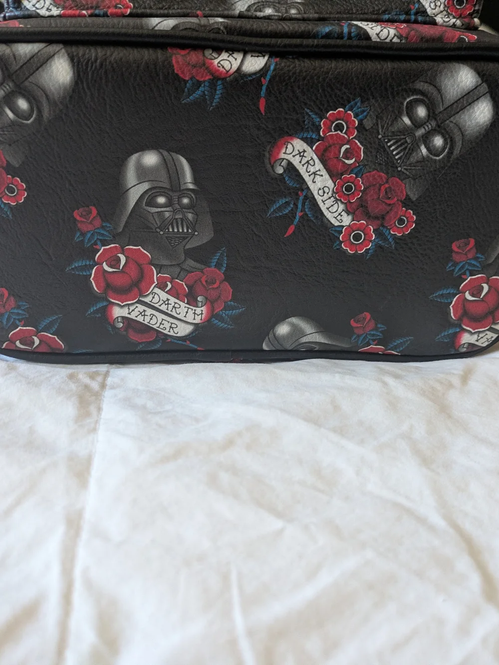 Star Wars Loungefly Mini Backpack in Black with Red Rose Print